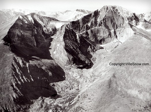 Longs Peak aerial photo taken while flying with Joel Zane. Longs Peak aerial photo taken while flying with Joel Zane.