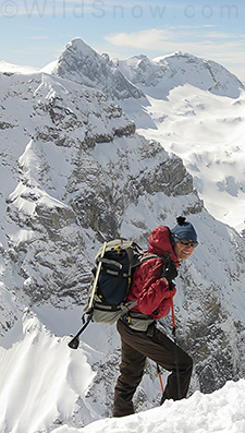 Backcountry skiing in Europe. Backcountry skiing in Europe.