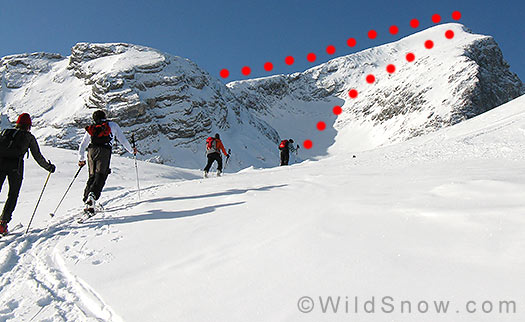 Alpspitz route. Alpspitz route.