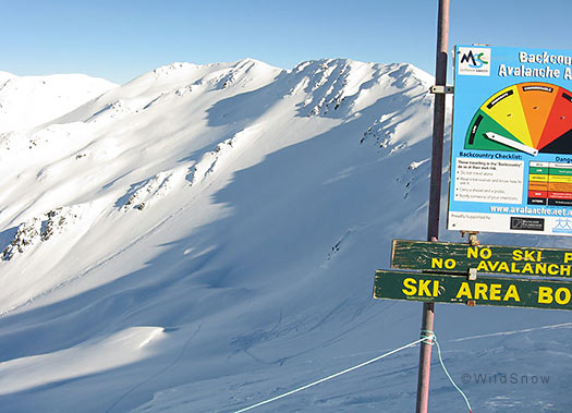 Looking at our first run of the day from the Cheeseman boundary