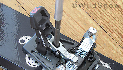 Dynafit ST binding comparison. Best change for the new ST is the screw driver hole actually fits a standard insert bit. For previous bindings, you had to modify the bit by shaving off a few hundredths of diameter or it would get stuck in the hole or not align properly with the screw.