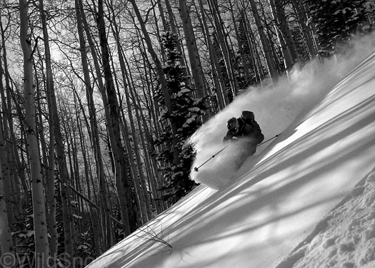 Colorado backcountry skiing. When conditions are good, it's amazing what you can do with just a couple feet of snow.