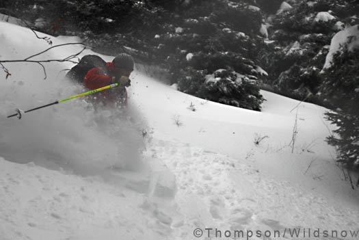 Backcountry powder skiing Backcountry powder skiing