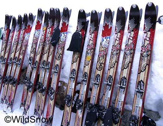 Dynafit Revelstoke Stoke skis. Dynafit Revelstoke Stoke skis.
