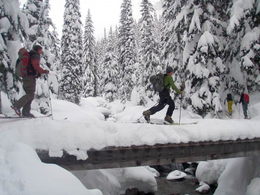 Starting out towards the promised land of Rogers Pass