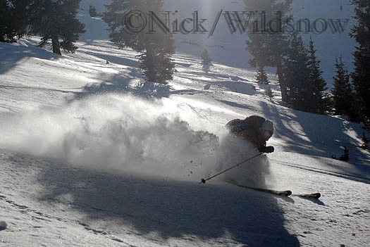 Joe skiing.