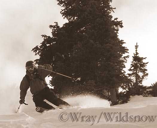 Colby skiing.