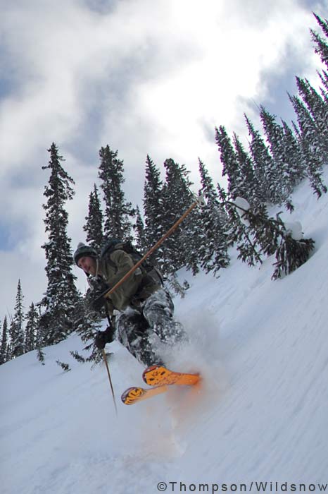 photoessay-marbleshredfest-morgan Chris' radioactive skis annihilate the pow.