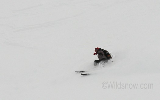 Mike enjoying the powder