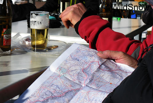 Prepping for ski touring in Switzerland. Prepping for ski touring in Switzerland.