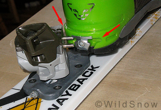 Dynafit backcountry skiing binding heel rotation. Dynafit backcountry skiing binding heel rotation.