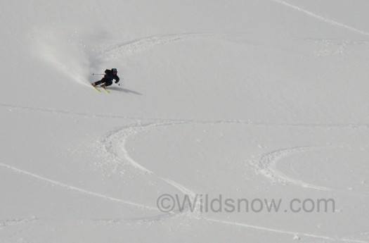 We found some nice powder on the apron