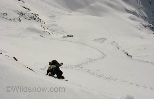 Skyler booting up some nice 65 degree snow