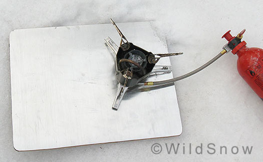 Large stoveboard for backcountry skiing Large stoveboard for backcountry skiing