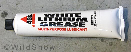 Grease for backcountry ski bindings. Grease for backcountry ski bindings.