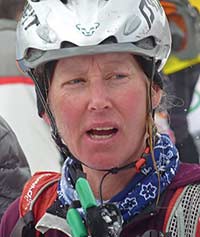 Monique Merrill shortly after her 9th placed finish