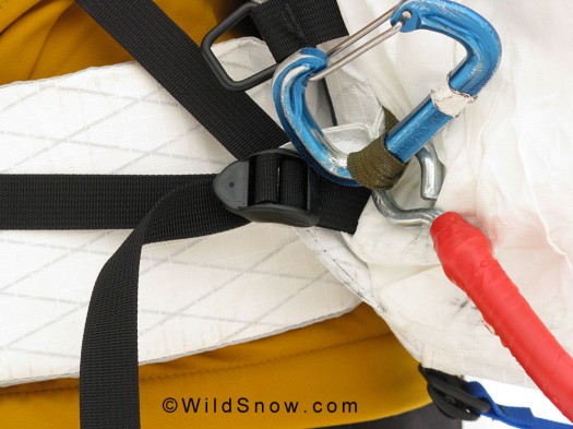 Simple sled attachment on CiloGear pack Simple sled attachment on CiloGear pack