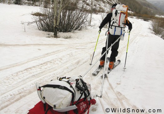 Pulk for Alaskan ski mountaineering Pulk for Alaskan ski mountaineering