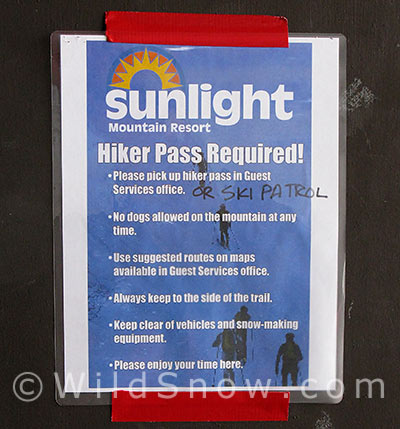 Sunlight hiker pass poster Sunlight hiker pass poster