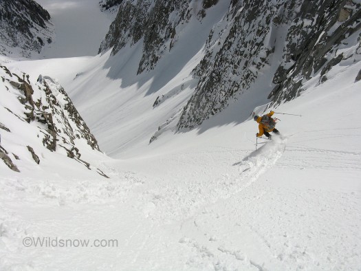 Jordan dropping in to our first run of the trip.