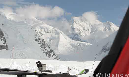 Denali-hunter Mount Hunter from Kahiltna Glacier camp.