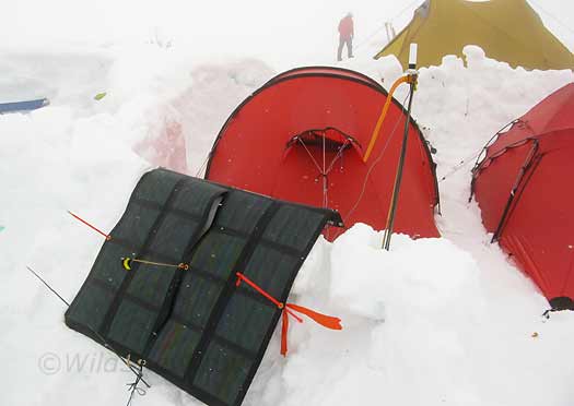 IMG_0591-solar-panels Our panel array at 14,200 feet on Denali. Staked out in case of wind.