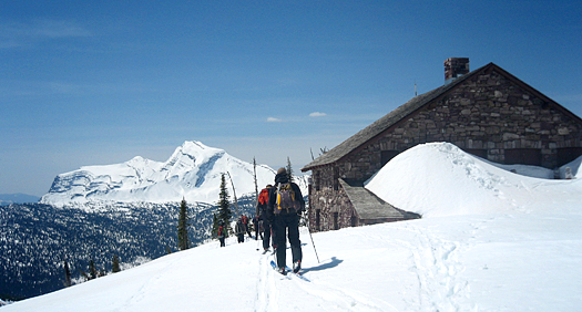 heavens-peak-chalet Arriving at transition point number 4, also known as lunch.