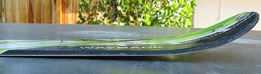 Commodious tip rocker is now a marquee of every K2 ski made. Commodious tip rocker is now a marquee of every K2 ski made.