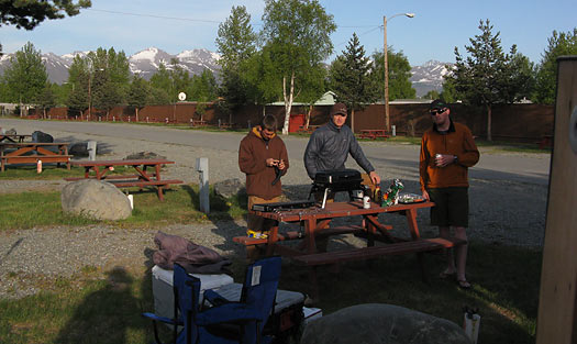 At the Golden Nugget RV Park in Anchorage, review. At the Golden Nugget RV Park in Anchorage, review.