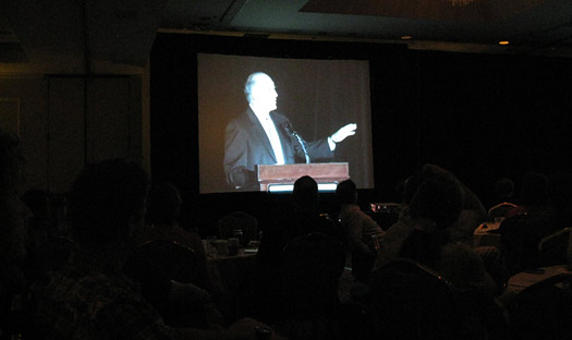 Salazar on the big screen. Salizar on the big screen.