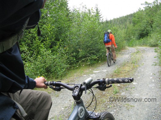 The bikes cut about 2.5 hours off the trip