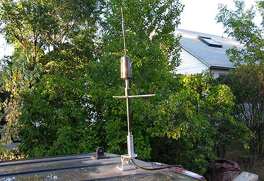 Wilson trucker antenna on truck roof. Wilson trucker antenna on truck roof.