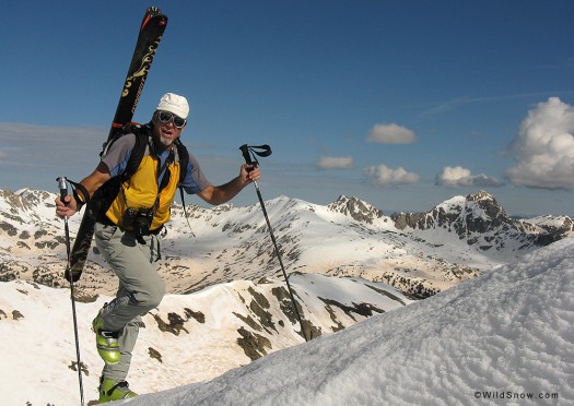 Dick Jackson backcountry skiing on Independence Pass, 2009. Dick Jackson backcountry skiing on Independence Pass, 2009.
