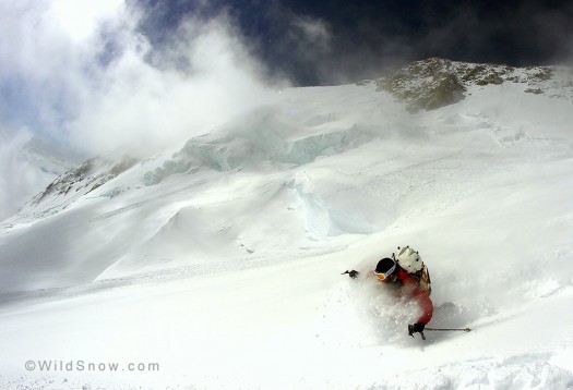 Skiing Denali this past spring, on my K2 Backlash skis. Click image to enlarge. Skiing Denali this past spring, on my K2 Backlash skis.