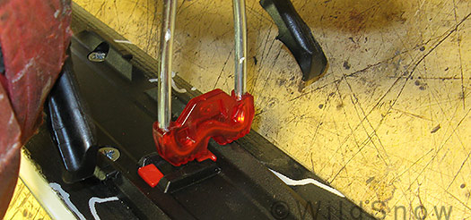 Backcountry skiing Marker Tour binding. Backcountry skiing Marker Tour binding.
