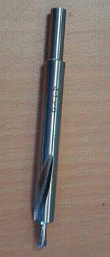 Backcountry skiing ski binding drill bit. Backcountry skiing ski binding drill bit.