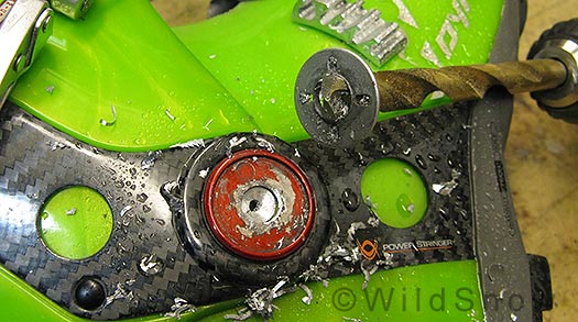 Modifying boot for backcountry skiing. Modifying boot for backcountry skiing.
