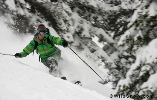 Colorado powder skiing. Colorado powder skiing.
