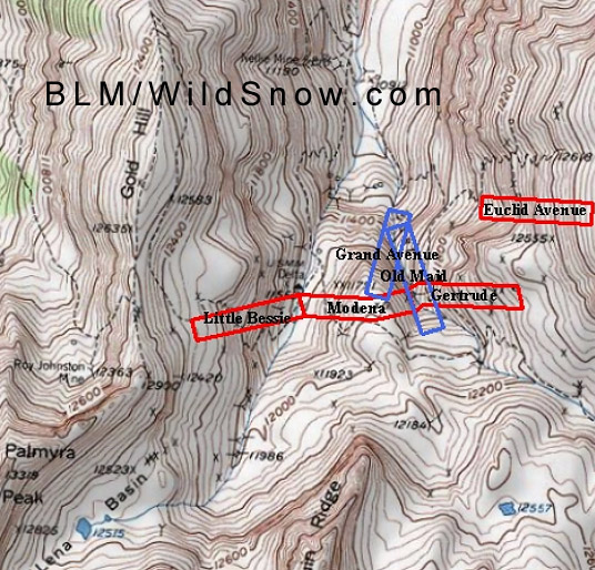 BLM topo map showing Bear Basin, Gold Hill Development BLM topo map showing Bear Basin, Gold Hill Development