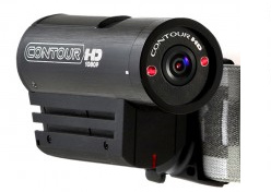 Contour HD helmet cam for backcountry skiing.