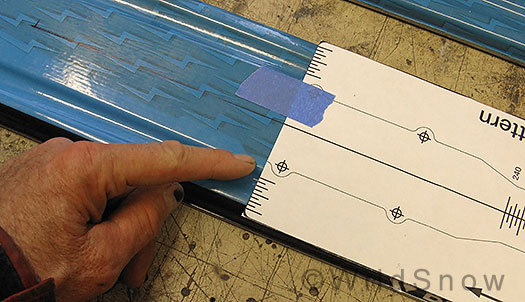 Once we got the paper template on the BD skis Dynaduke plates for backcountry skiing.