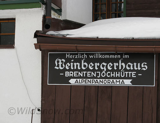 Backcountry skiing Weinbergerhaus