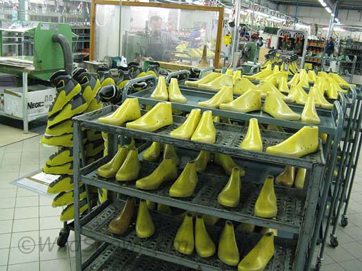 Scarpa boot lasts ready for insertion in boot uppers. Scarpa boot lasts ready for insertion in boot uppers.