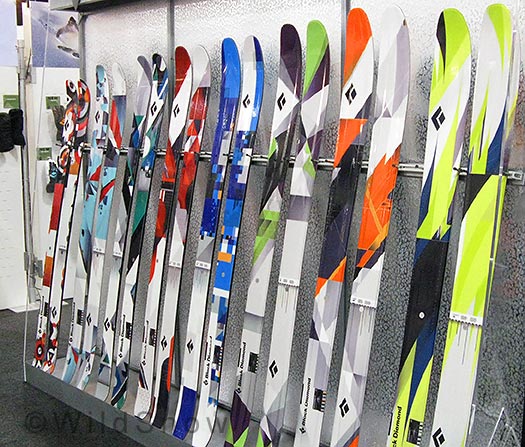 Black Diamond Power Series skis. Black Diamond Power Series skis.
