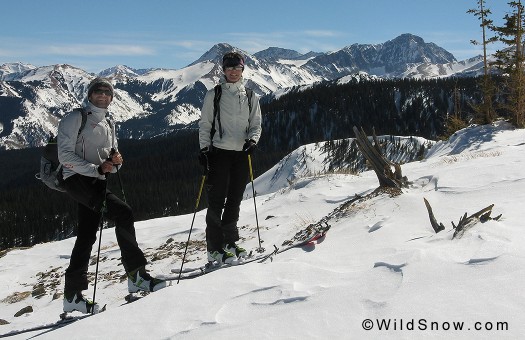 Fully Dynafitted Austrians on American soil. Elk Mountains and Capitol Peak in background. Fully Dynafitted Austrians on American soil. Elk Mountains and Capitol Peak in background.