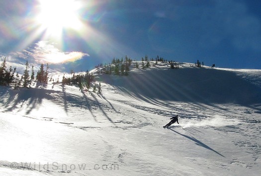 Backcountry skiing Mount Sopris, Colorado.