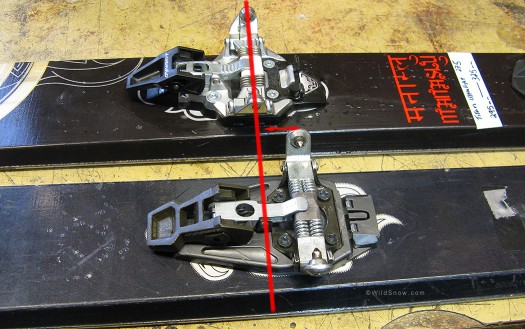 Dynafit Manaslu binding position. Dynafit Manaslu binding position.
