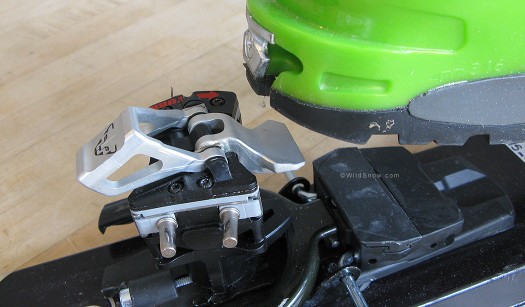 Heel lifter flipped to medium position. Heel lifter flipped to medium position.