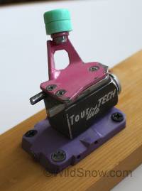 TLT ski touring binding circa 1992, when the binding was mainstream branded by Dynafit. TLT ski touring binding circa 1992, when the binding was first branded by Dynafit.