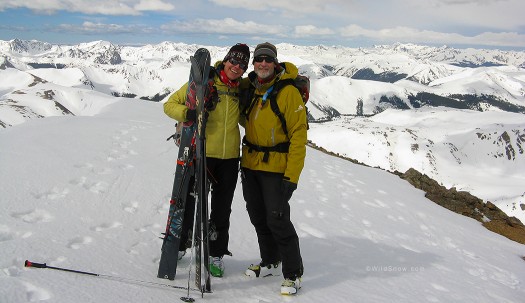 The happy couple atop Blue Peak, Memorial Day weekend, Independence Pass. The happy couple atop Blue Peak, Memorial Day weekend, Independence Pass.
